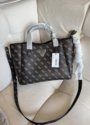 Сумочка guess гесс iwona коричнева