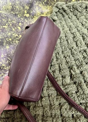 Сумка кожаная massimo dutti шоколад 3