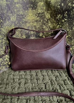 Сумка шкіряна massimo dutti шоколад