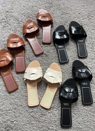 Шльопанці в стилі zara