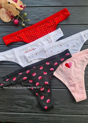 Набор трусиков виктория сикрет victorias secret3 фото