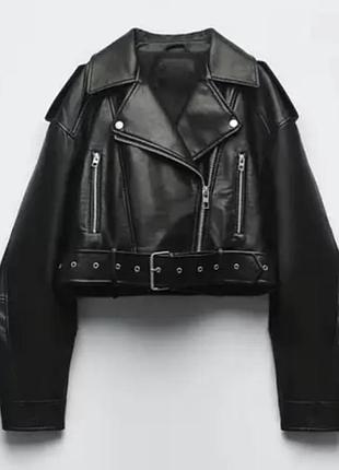 Кожаная курточка размера s-m
