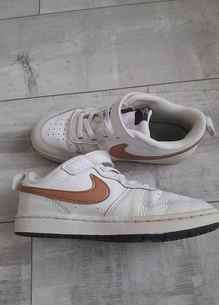 Nike оригинал кожаные кроссовки хайтопы 32-размер