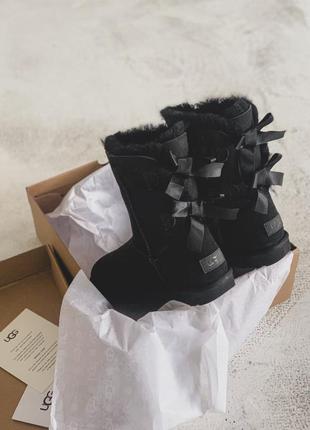 Ugg bailey bow black 🆕 шикарные женские угги 🆕 купить наложенный платёж5 фото