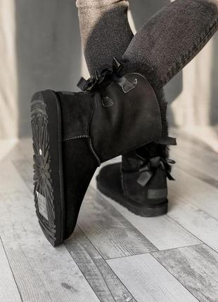 Ugg bailey bow black 🆕 шикарные женские угги 🆕 купить наложенный платёж6 фото