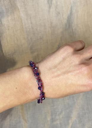 Браслет из сапфира и рубина