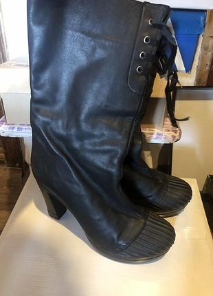 Сапоги кожа