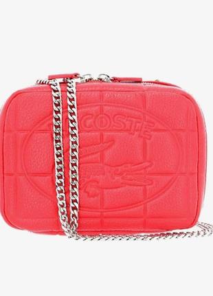 Сумочка кросс-боди lacoste - кожа, оригинал
