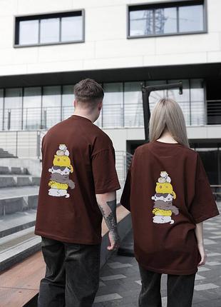 Футболка базовая оверсайз, парные футболки7 фото