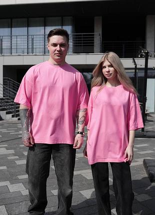 Футболка базовая оверсайз, парные футболки8 фото