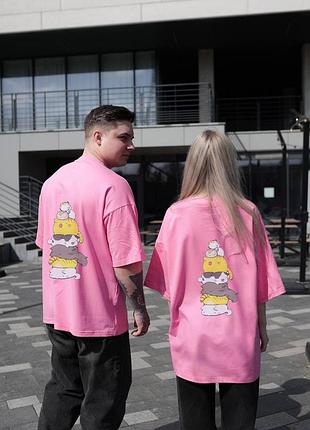 Футболка базовая оверсайз, парные футболки9 фото