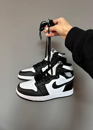 Кроссовки nike air jordan 1 retro high black / white classic”
