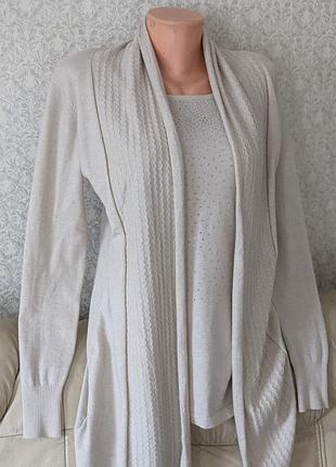 Silk and cashmere кардиган из шерсти и кашемира белый кардиган женский праздничная кофта кашемировый