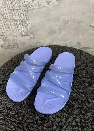 Crocs splash glossy strappy moon jelly