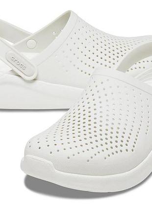 Crocs крокс сабо клоги шлепанцы literide pacer clog almost white