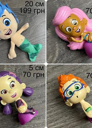 Bubble guppies колекція героів бульки гуппі гуппі і пузирики
