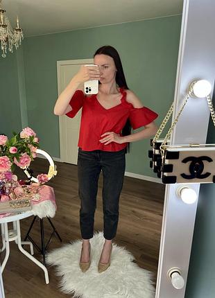 Червона блуза❤️ 🏷️top shop розмір—10(м) стан—нова✔️