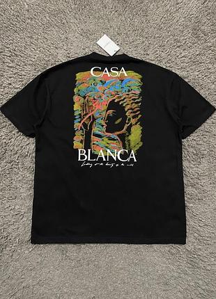 Футболка casablanca tennis club чоловіча з принтом made in italy