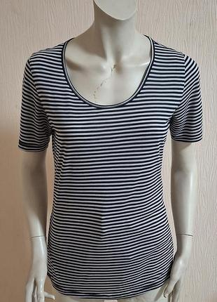 Стильная полосатая футболка с круглым вырезом tommy hilfiger, 💯 оригинал