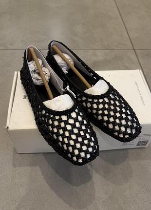 Продам кожаные плетеные балетки h&m premium