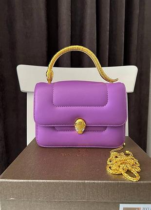 Ексклюзивна шкіряна сумка bvlgari