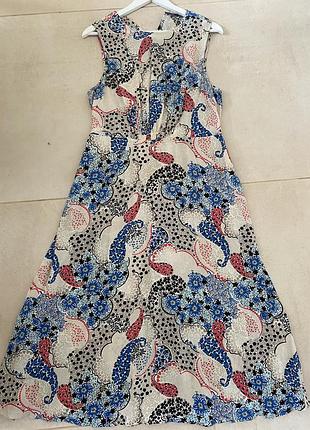 Современное натуральное платье на каждый день marks&spencer 14/l/xl💜🌺