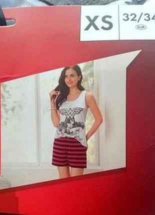 Натуральная пижама комплект для дома р.xs нитечка