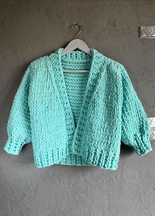 Дитячий плюшевий кардиган ручна робота по вашим замірам