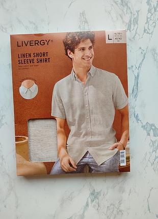 Мужская льняная рубашка livergy