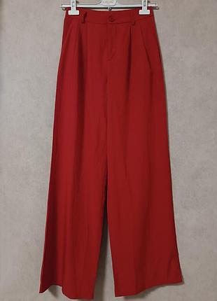 Прямые широкие брюки палаццо shein