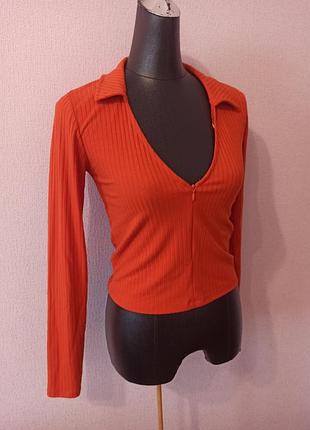 Стильная женская укороченная кофта блуза