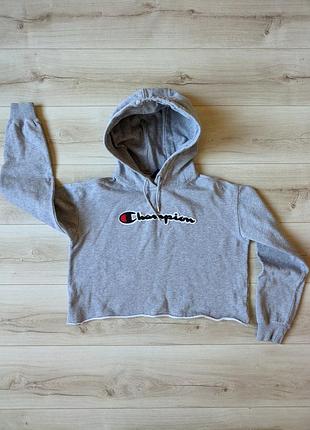 Кроп худи champion