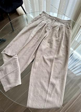 Льняные брюки h&m