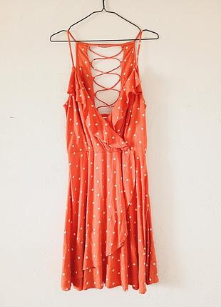 Летнее платье в горошек