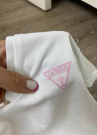Белая оригинальная укороченная футболка,топик гесс,белоснежная базовая футболка гесс,хлопковая5 фото