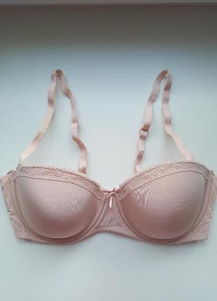 Бюстгалтер бюст лиф балконет пудрового цвета 85в