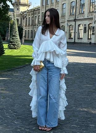 Неймовірна, подовжена блуза для жіночих образів, невагома,