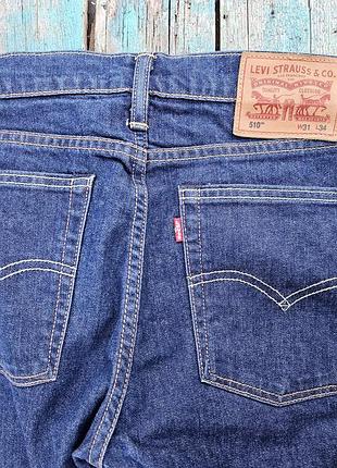 Джинси чоловічі levi's 510 w31 l34 стрейч