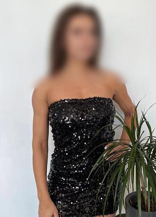 Платье пайетки 989 12 eu 40 new look