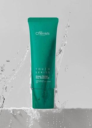 Дневной увлажняющий крем с зеленой икрой skinchemists youth series green caviar day moisturiser 30ml