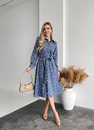 Жіноча сукня в квітковий принт | 1648