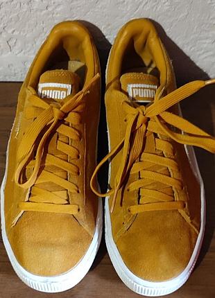 Оригинальные замшевые кроссовки puma 37.5р.