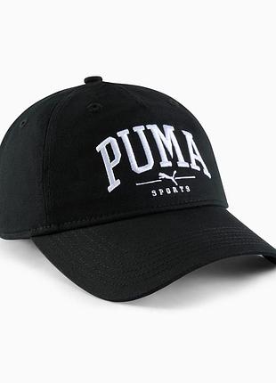 Кепка пума чорна з логотипом