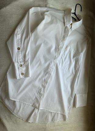 Белая рубашка zara, 5