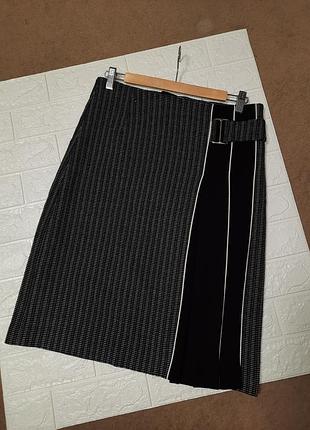 Юбка next черная с белым🖤🤍