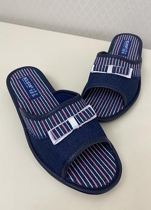 Жіночі тапочки з відкритими пальцями белста,розмір у розмір