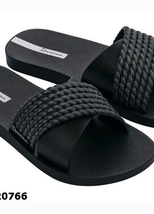 Шлёпанцы женские ипанема ( ipanema street fem ) модель 83244_20766 чёрный