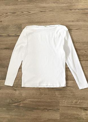 Белый лонгслив с открытыми плечами river island