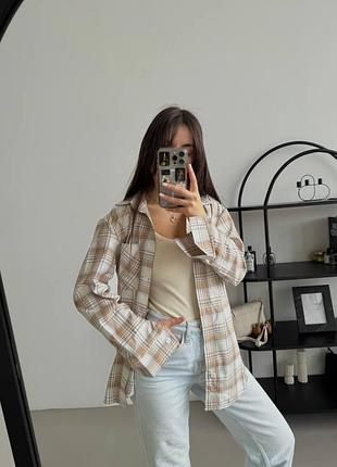 Фланелева оверсайз сорочка4 фото