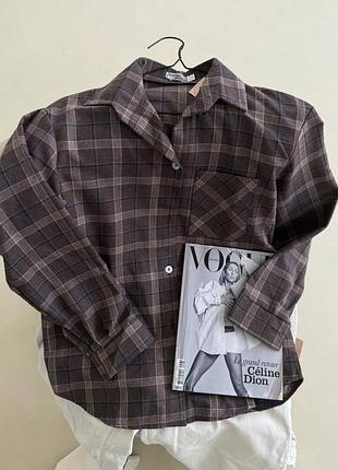 Фланелева оверсайз сорочка9 фото